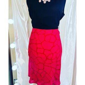 EXPRESS Y2K Pencil Skirt XS Mesh Fairy Grunge Whimsigoth VTG Hot PInk Summer